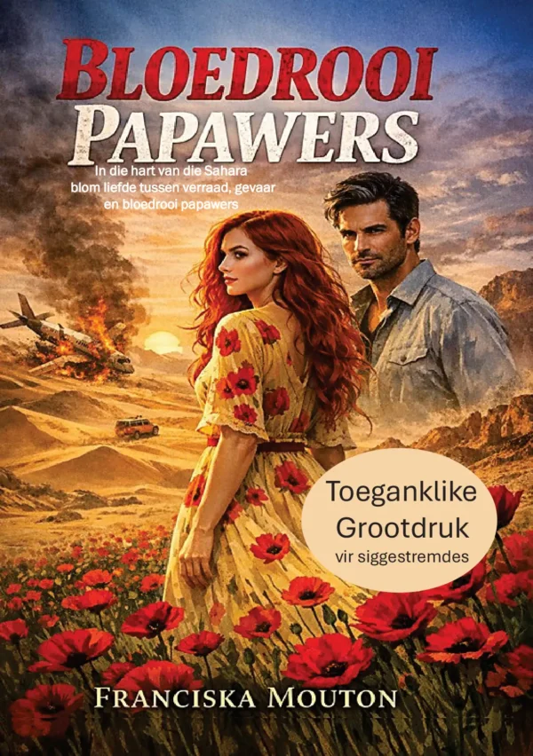 Bloedrooi Papawers (Toeganklike Grootdruk)